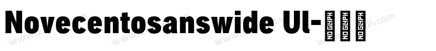 Novecentosanswide Ul字体转换